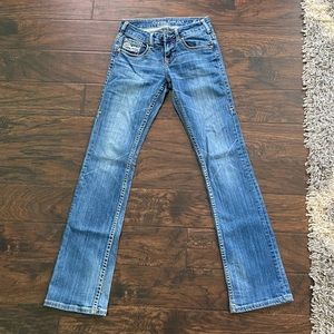 Cowgirl tuff “don’t fence me in” jeans size 25x 33